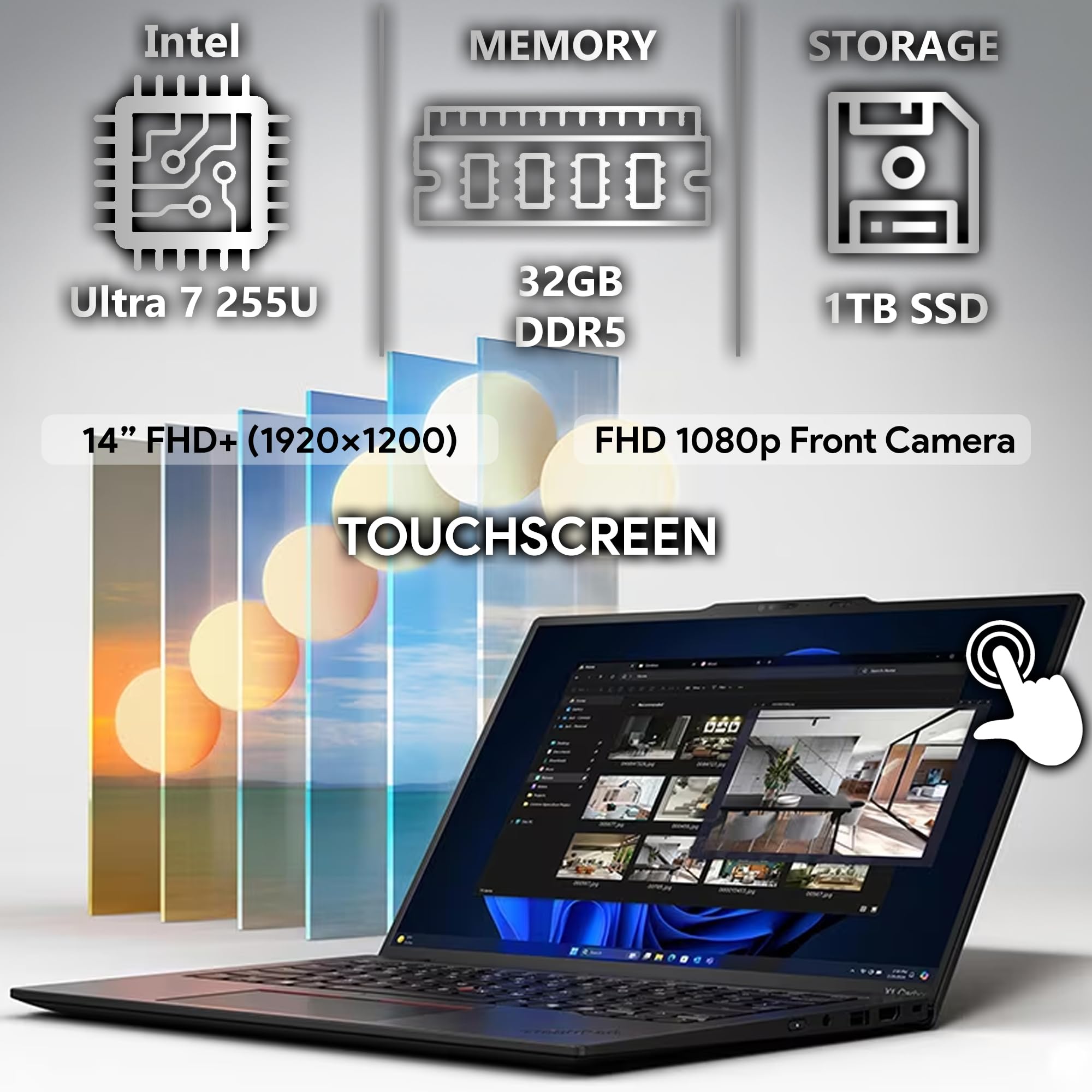 Lenovo ThinkPad X1 Carbon Gen 13 Business Laptop, Intel Ultra 7